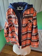 Stoere Houthakkers Jas valt als M  Oranje/Donkerblauw, Kleding | Heren, Maat 48/50 (M), Oranje, Zo goed als nieuw, DETI