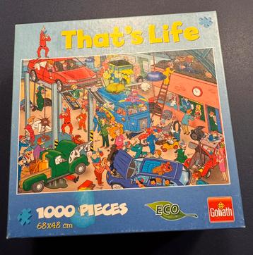 That’s life puzzel - de garage 1000 stukjes Goliath beschikbaar voor biedingen