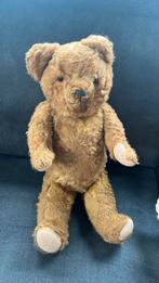 Oude stro teddybeer  maakt ook geluid als je hem omdraait, Verzamelen, Beren en Cherished Teddies, Ophalen of Verzenden, Zo goed als nieuw