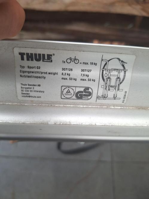 Thule fietsendrager, Auto diversen, Fietsendragers, Gebruikt, Fietsendrager-accessoire, 2 fietsen, Ophalen