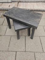 Houten Bijzettafeltjes Set - Landelijke Stijl, Ophalen, Minder dan 45 cm, Minder dan 55 cm, Gebruikt