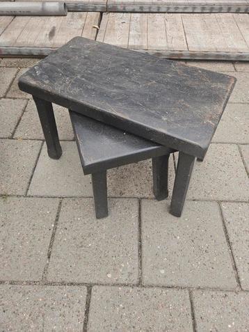 Houten Bijzettafeltjes Set - Landelijke Stijl beschikbaar voor biedingen
