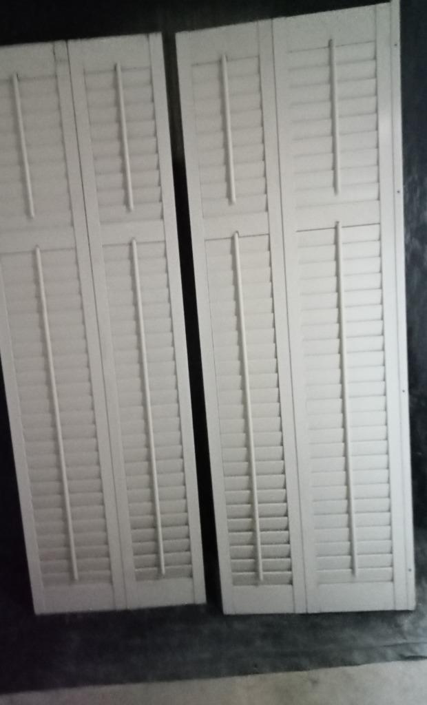 DIVERSE SCHUTTERS WIT CREME ZIE OMSCHRIJVING, Huis en Inrichting, Stoffering | Gordijnen en Lamellen, Gebruikt, 200 cm of meer