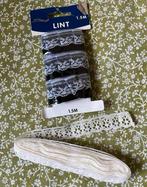 Lint kant band in 1 koop, Hobby en Vrije tijd, Naaien en Fournituren, Verzenden, Zo goed als nieuw, Kant