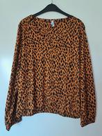 Shirt met print., Bruin, Maat 42/44 (L), Ophalen of Verzenden, Zo goed als nieuw