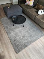 Grijs Hoogpolig Vloerkleed - 195x133cm - Zo Goed Als Nieuw, Ophalen, 100 tot 150 cm, Zo goed als nieuw, 150 tot 200 cm
