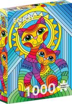Enjoy - Inseparable Cat and Kitten - 1000 stukjed, Ophalen of Verzenden, 500 t/m 1500 stukjes, Nieuw, Legpuzzel