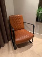 Fauteuil Caro – Cognac Vintage, Huis en Inrichting, Fauteuils, Ophalen, Minder dan 75 cm, Zo goed als nieuw, Metaal