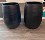 H.S. Potterie bloempotten als nieuw!, Ophalen, Steen, Rond, Zo goed als nieuw