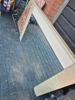 Houten Spiegel met Design, Gebruikt, ., Ophalen of Verzenden, .