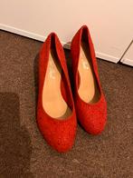Rode pumps met glitters, Kleding | Dames, Ophalen, Zo goed als nieuw, Rood