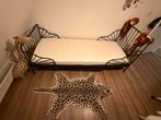 IKEA zwart Minnen Meegroeibed 80x200 + Matras & Lattenbodem, Huis en Inrichting, Eenpersoons, Zwart, Ophalen of Verzenden, 80 cm