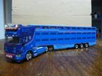 WSI Scania r met veetrailer Peitzman met certificaat, Hobby en Vrije tijd, Modelauto's | 1:50, Verzenden, Nieuw, Bus of Vrachtwagen