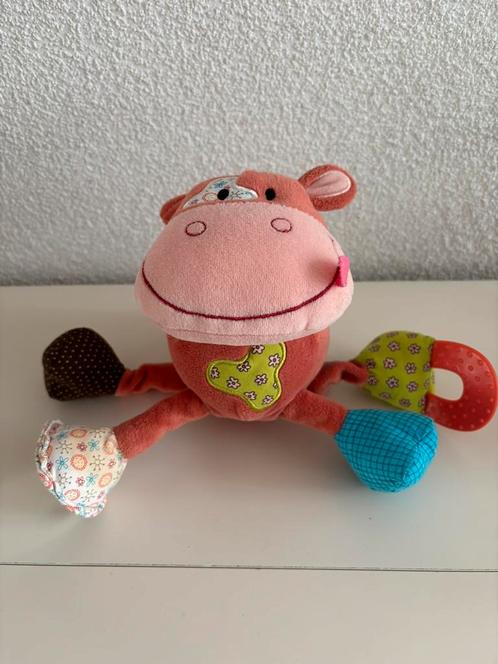 Lilliputiens koe met activiteiten en een muziekje, Kinderen en Baby's, Speelgoed | Knuffels en Pluche, Zo goed als nieuw, Koe