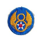 WWII USAAF 8th Air Force Patch, Verzamelen, Embleem of Badge, Amerika, Luchtmacht, Ophalen of Verzenden