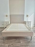 IKEA Espevär bed 140 x 200 lattenmatrasbodem + hoofdbord, Ophalen, Beige, Tweepersoons, 140 cm