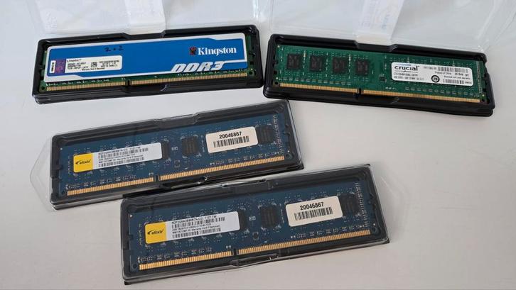 Pakket Diverse DDR3 Geheugen Modules voor maar 10 euro!, Computers en Software, RAM geheugen, Gebruikt, Server, 8 GB, DDR3, Ophalen of Verzenden