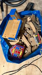 Ikea tas vol onderdelen houten trein rails, Kinderen en Baby's, Speelgoed | Houten speelgoed, Ophalen of Verzenden, Zo goed als nieuw