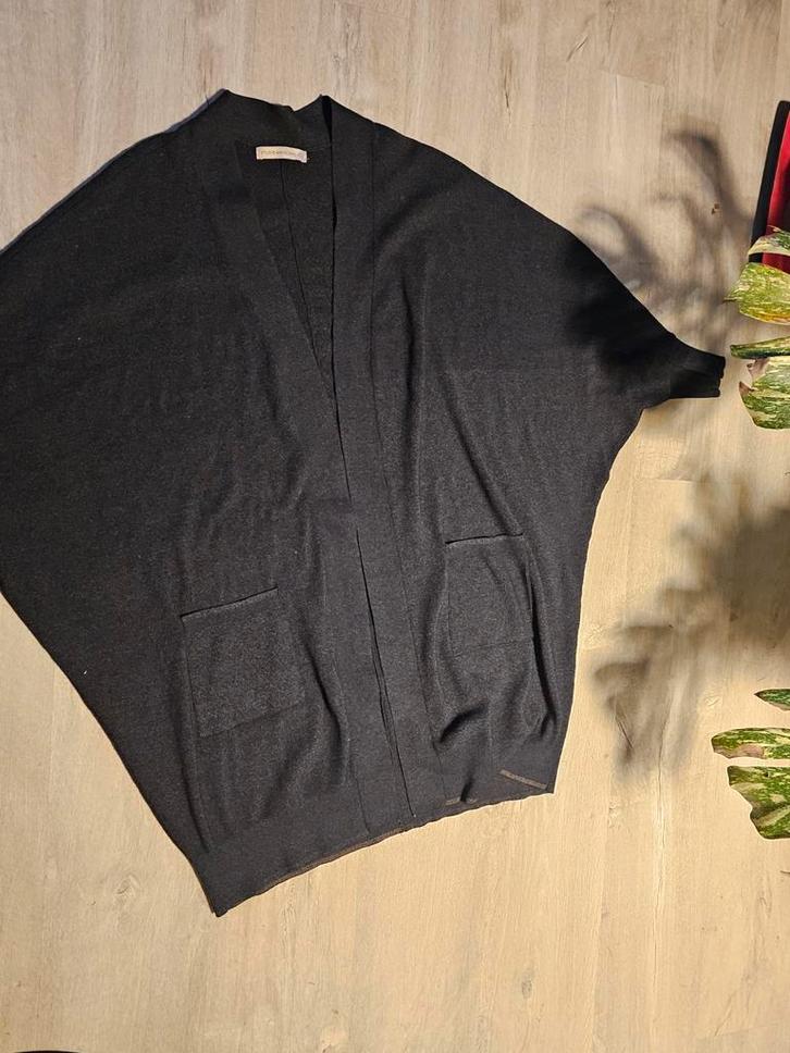 Studio Anneloes Vest Donker Maat 46/48, Kleding | Dames, Truien en Vesten, Zo goed als nieuw, Maat 46/48 (XL) of groter, Zwart