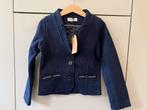 Donkerblauwe blazer / vest Jean Bourget maat 116 NIEUW, Meisje, Trui of Vest, Nieuw, Jean Bourget