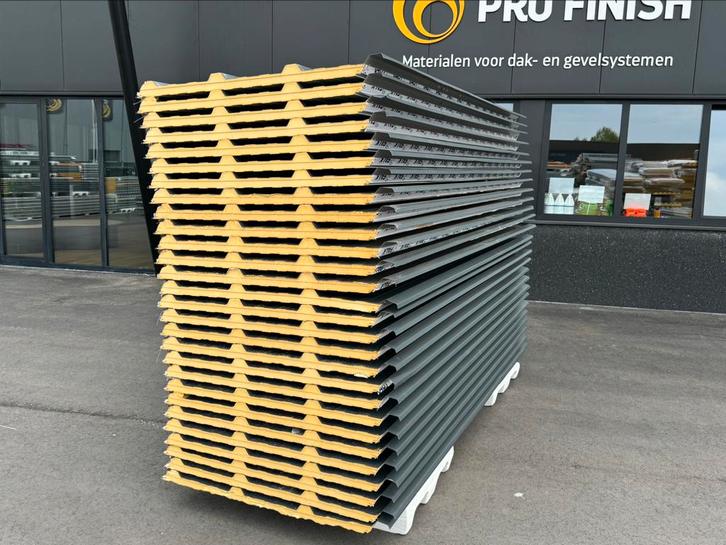 Sandwichpanelen dakplaten Antraciet lengte 29st. 3000mm, Doe-het-zelf en Verbouw, Platen en Panelen, Nieuw, Overige materialen