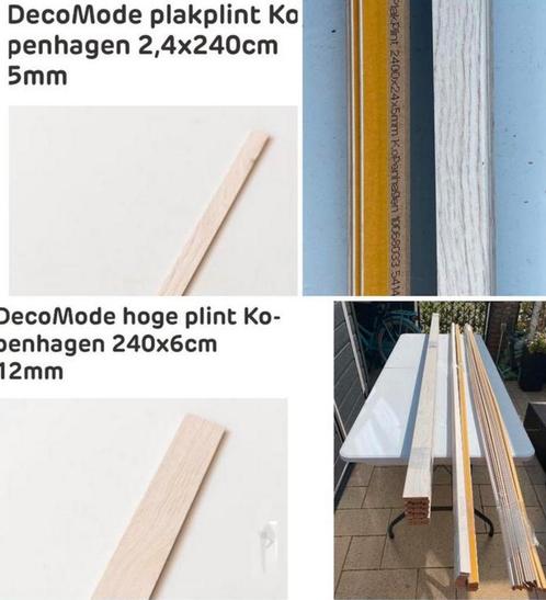 Nieuw decomode wit eiken mdf plinten 240 lang, Doe-het-zelf en Verbouw, Plinten en Afwerking, Nieuw, Plinten, Mdf, 200 tot 250 cm