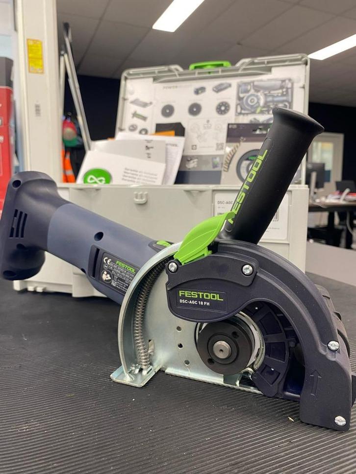 FESTOOL 576829 ACCU TEGELSLIJPER DSC-AGC18-125 EB-BASIC, Doe-het-zelf en Verbouw, Gereedschap | Slijpmachines, Nieuw, Haakse handslijpmachine