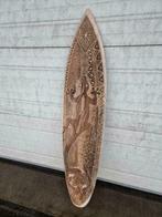 Surfplank 1,5M houten surfboard decoratie Gecko Schildpad, Huis en Inrichting, Woonaccessoires | Wanddecoraties, Nieuw, Ophalen of Verzenden