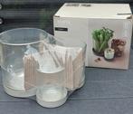 Gusta - Houder met Glaasjes - 4-delig met beigekleurig tray, Ophalen of Verzenden, Nieuw