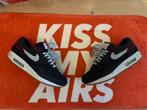 Air Max 1 Crepe Dark Obsidian maat 44,5, Kleding | Heren, Gedragen, Blauw, Ophalen of Verzenden, Sneakers of Gympen