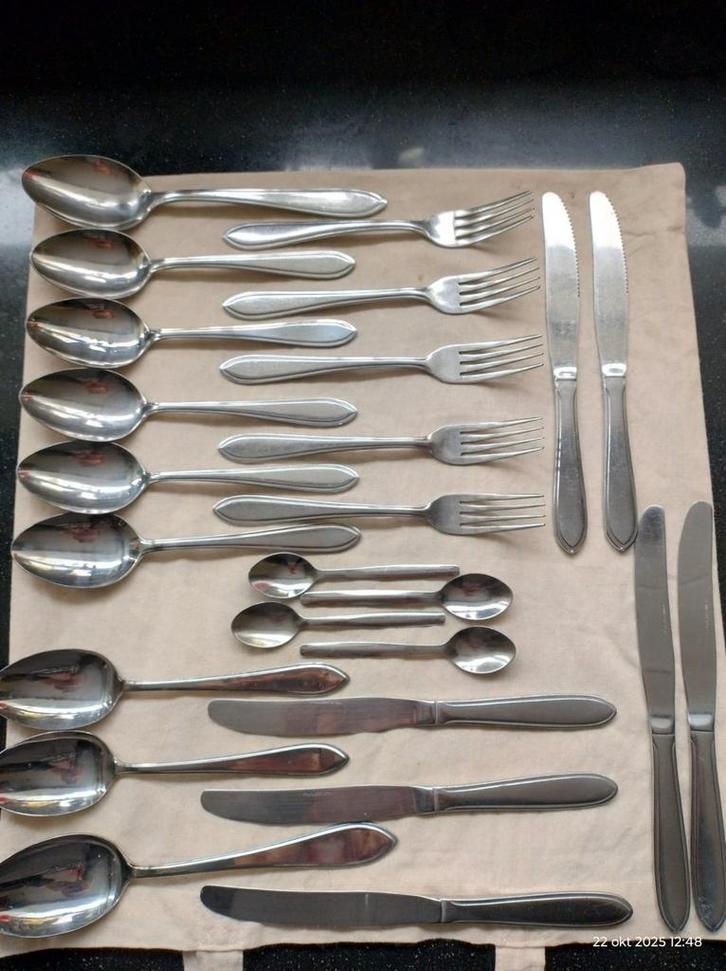 stainless steal, model puntfilet, Antiek en Kunst, Antiek | Bestek, Ophalen of Verzenden