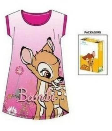 Bambi Nachthemd Fuchsia - Maat 98 - 104 - 116 - 122 - 128 beschikbaar voor biedingen