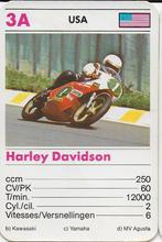 Kw4673 motorkaartje 3a harley davidson, Verzenden, Zo goed als nieuw, Auto's