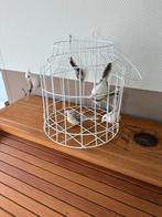 Witte vogelkooi hanglamp (Dutch delight) met vogeltjes, Huis en Inrichting, Ophalen