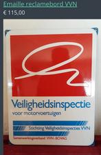 Emaille reclamebord VVN - Veiligheidsinspectie, Ophalen of Verzenden, Gebruikt, Auto's
