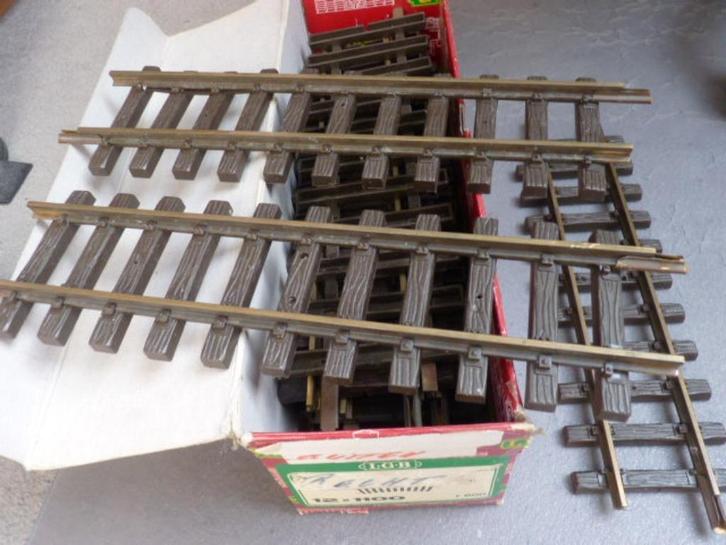 LGB Rails Recht (10000) 300mm/ 60 stuks waarvan 24 in doos, Hobby en Vrije tijd, Modeltreinen | Overige schalen, Gebruikt, Rails