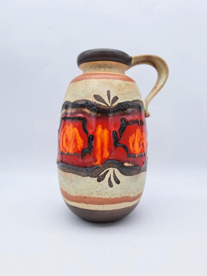 Prachtige vintage West Germany Vaas Scheurich 484-27 Lava, Antiek en Kunst, Antiek | Vazen, Ophalen of Verzenden