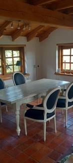 Eetkamertafel in kleur Off White, Huis en Inrichting, Ophalen, 50 tot 100 cm, Vijf personen of meer, 150 tot 200 cm