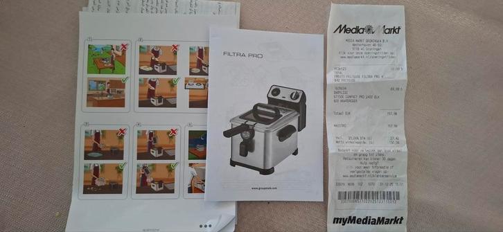 Tefal Filtra Pro  - top apparaat!, Witgoed en Apparatuur, Frituurpannen, Nieuw, 4 liter of meer, Ophalen of Verzenden