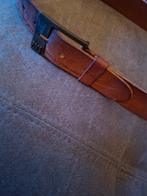 Leren heren riem, Kleding | Heren, Riemen en Ceinturen, Ophalen of Verzenden, Zo goed als nieuw, Bruin