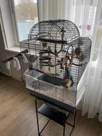 Zeer nette vogelkooi met alle toebehoren, Ophalen of Verzenden, Zo goed als nieuw, Metaal, Vogelkooi