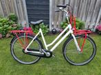 Gazelle transportfiets wit-rood, Fietsen en Brommers, Fietsen | Dames | Damesfietsen, Ophalen, Gebruikt, Versnellingen, 56 cm of meer