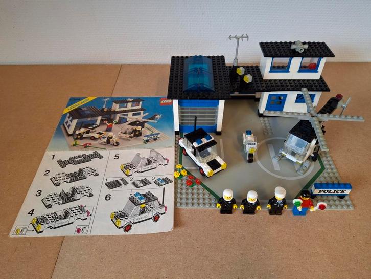 Lego 6384 Police Station. Jaren 80 Classic Town, Kinderen en Baby's, Speelgoed | Duplo en Lego, Gebruikt, Lego, Complete set, Ophalen of Verzenden