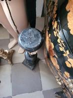 Vintage zwarte houten kandelaar 60 cm, Huis en Inrichting, Woonaccessoires | Kandelaars en Kaarsen, Heikant 21 Kaatsheuvel, 50 tot 75 cm
