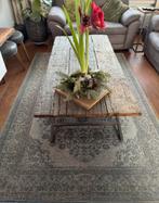 Vloerkleed vintage karpet grijs antraciet 160 x 240, Ophalen, Gebruikt, 150 tot 200 cm, 200 cm of meer