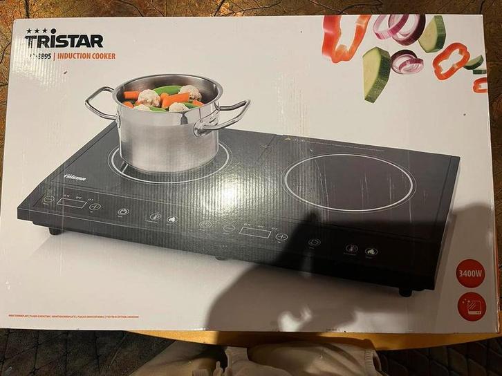 Nieuwe Tristar Inductiekookplaat - 2 Zones, Witgoed en Apparatuur, Kookplaten, Nieuw, Vrijstaand, Inductie, 3 kookzones of minder