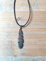 Veer Ketting - Vintage Stijl, Bruin, Verzenden, Nieuw, Overige materialen