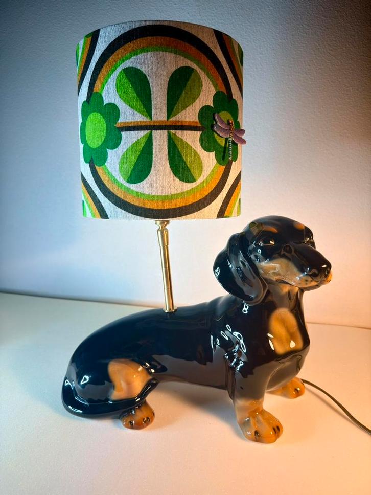 Tafellamp teckel, Huis en Inrichting, Lampen | Tafellampen, Nieuw, Minder dan 50 cm, Overige materialen, Ophalen of Verzenden