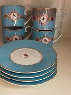 Pip Studio servies Love Birds 4 kop en schotels blauw, Overige typen, Ophalen of Verzenden, Zo goed als nieuw, Overige stijlen