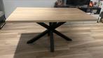 Eettafel met kruispoot - 90x160cm, Huis en Inrichting, Tafels | Eettafels, Ophalen, Overige materialen, Gebruikt, 50 tot 100 cm